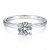 MomentWish Anillo Compromiso Mujer, Moissanita Diamante Anillos Mujer,con Certificato Gra,Alianza Solitario Plata de Ley 925,Regalo Aniversario Pareja Tamaño60(18.9)